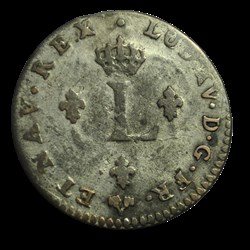 Louis XV double sol en billon 1739 G