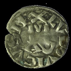 Louis VII 1137-1150 Pontoise Denier Type 1