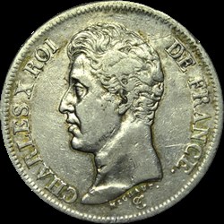 5 Francs Charles X 1826 Q