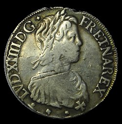 Ecu Vertugadin Louis XV