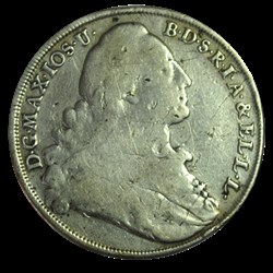 BAVIÈRE 1 Thaler Maximilien III 1771 Munich