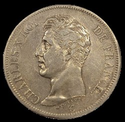 Charles X 5 francs 1825 D