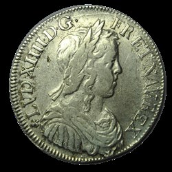 Louis XIV demi-écu à la meche longue 1649 F