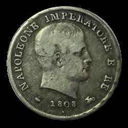 Italie Napoleon I er 15 soldi 1808 M