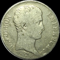 5 Francs Napoléon Empereur AN 13 M