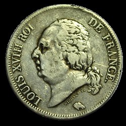 5 Francs Louis XVIII 1822 B