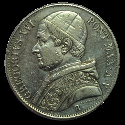 Gregoire XVI Scudo 1835 R