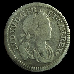 Louis XV 1/10 ecu france navarre 1718 BB