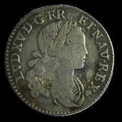 Louis XV 1/10 ecu de france navarre 1719 BB