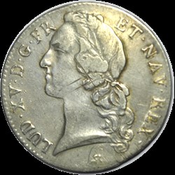 Ecu au Bandeau Louis XV 1746 B