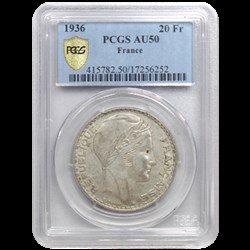 20 Francs Turin 1936