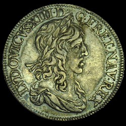 LOUIS XIII Demi-écu, 2e type, 1er poinçon de Warin 1642 Paris, Monnaie du Louvre