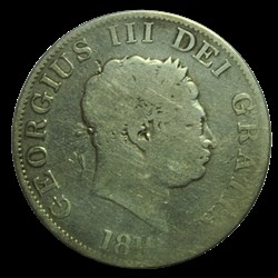 Demi Crown Georges III type à la petite tête 1819