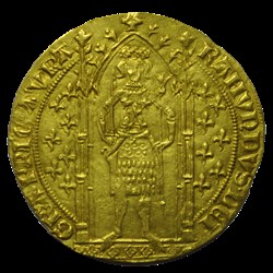 Comte d'orange Raymond IV franc à pied 1365