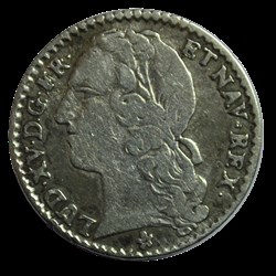 Louis XV 1/10 d'écu 1749 AA