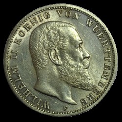 ALLEMAGNE - ROYAUME DE WURTTEMBERG - GUILLAUME II 2 Mark 1914 Stuttgart