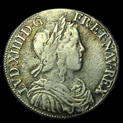 Louis XIV demi-écu à la meche longue 1649 G