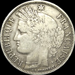 5 Francs Cérès 1870 K M