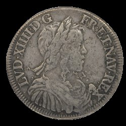 Louis XIV Demi-ecu à la meche longue 1651 G