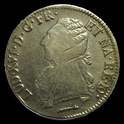 LOUIS XVI Écu dit aux branches d'olivier de Béarn 1783 Pau