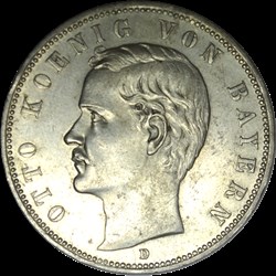 5 Marks Bayern 1908 D