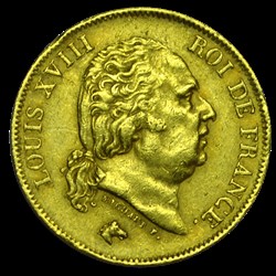 40 Francs Louis XVIII 1816L