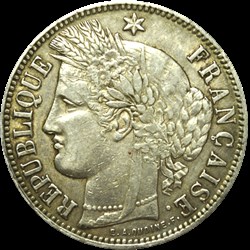 5 Francs Cérès 1870 K M