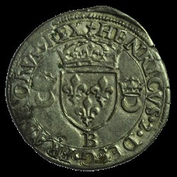HENRI II Douzain aux croissants 1549 B