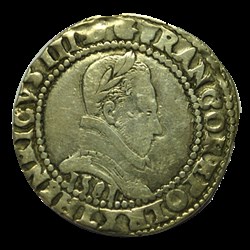 HENRI III Franc au col plat 1581 B
