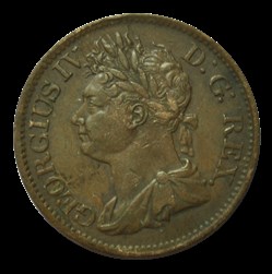 Georges IV demi-Penny 1822