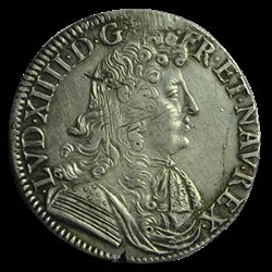 Louis XIV 1/2 Ecu à la cravate 1679 B