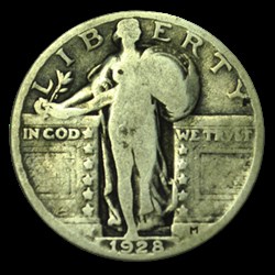 1/4 Dollar Liberté debout / aigle 1928
