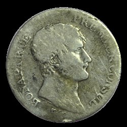 1 franc Napoléon Empereur, Calendrier révolutionnaire 1804 D