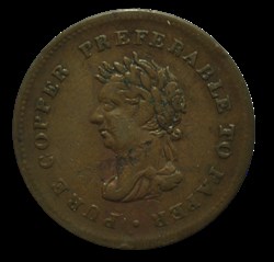 Guyanne Britanique  penny 1838