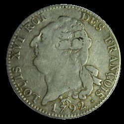 LOUIS XVI Demi-écu dit au génie, 1792 A