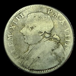 Clement XIII doppia giulio 1766