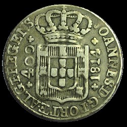 PORTUGAL Jean 400 Réis 1814 Lisbonne