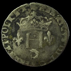 HENRI III Double sol parisis du Dauphiné 1580 Z