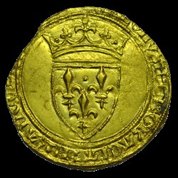 Charles VI ecu d'or à la couronne - Angers