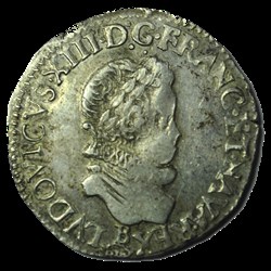 LOUIS XIII Demi-franc au buste enfantin et fraisé 1611 B