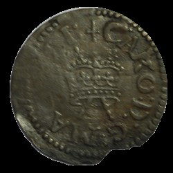Grande-Bretagne: Charles Ier Farthing à la harpe type 1