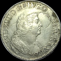 Ecu aux Palmes Louis XIV 1694 A