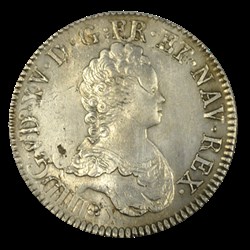 LOUIS XV Écu dit vertugadin 1716 Nantes