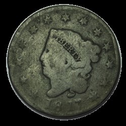 Large cent, tête à gauche 1817 Philadelphie