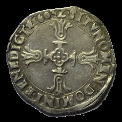 HENRI IV Huitième d'écu du Dauphiné 1603 Z