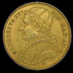 Gregoire XVI 10 scudi or 1835 Rome