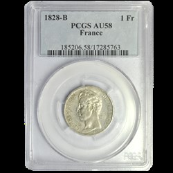 1 Franc Charles X 1828 B
