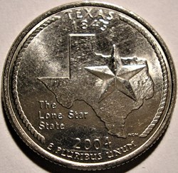 2004 D Quarter Dollar - Texas State