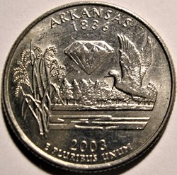 2003 P Quarter Dollar - Arkansas State