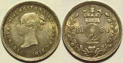 Victoria - 2 Pence 1880 Maundy - Kingdom of Great Britain